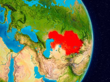 Uzaydan gelen Kazakistan