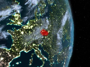 Gece boyunca dünya üzerinde Çek Cumhuriyeti