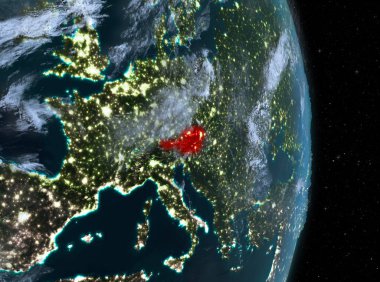 Gece boyunca dünya üzerinde Avusturya