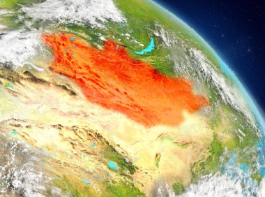 Yörüngeden Moğolistan