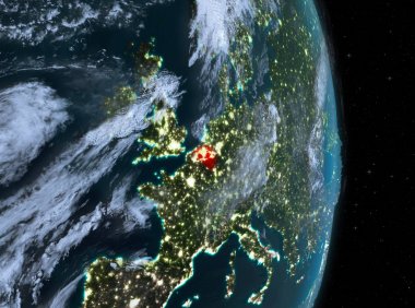 Gece boyunca Belçika yeryüzünde