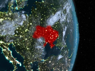 Gece boyunca yeryüzünde Ukrayna