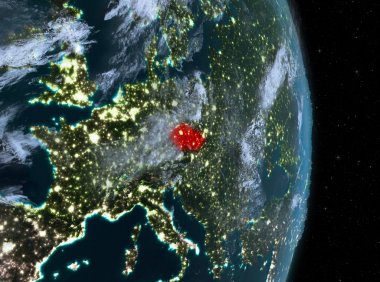 Gece boyunca dünya üzerinde Çek Cumhuriyeti