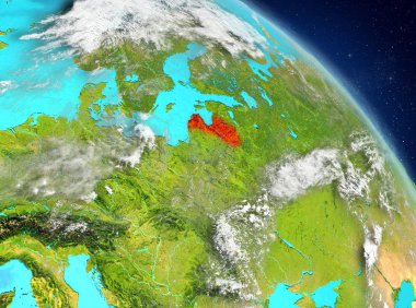 Yörüngeden Letonya