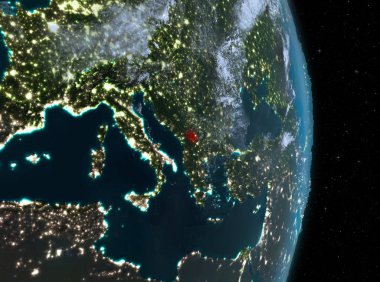 Gece boyunca dünya üzerinde Kosova