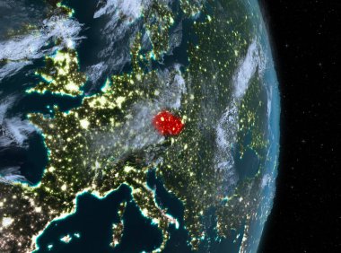 Gece boyunca dünya üzerinde Çek Cumhuriyeti