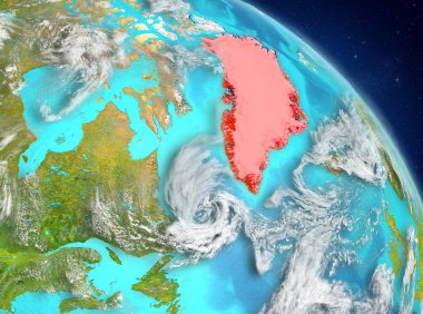 Yörüngeden Grönland