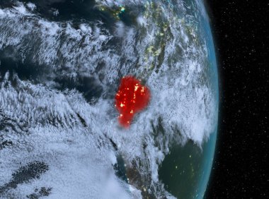 Gece boyunca dünya üzerinde Ekvador