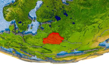 Beyaz Rusya'da red Earth modeli