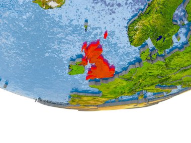 İngiltere kırmızı Earth modeli
