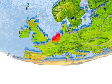 Hollanda kırmızı Earth modeli