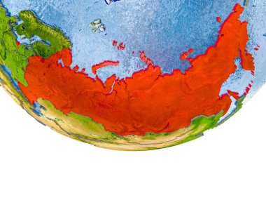 Rusya dünya modeli kırmızı