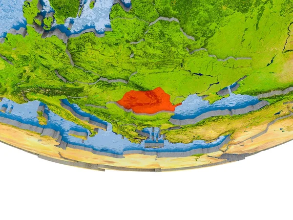 Romanya kırmızı Earth modeli