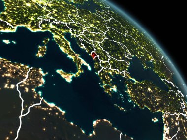 Kırmızı gece Karadağ