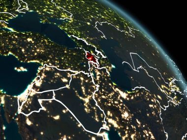 Kırmızı gece Ermenistan'da