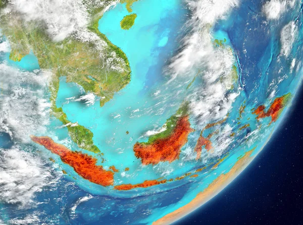 Uzaydan gelen Endonezya