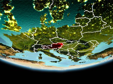 Kırmızı akşam Avusturya