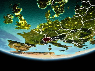 Kırmızı akşam İsviçre