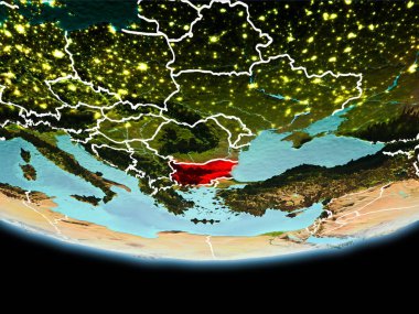 Kırmızı akşam Bulgaristan