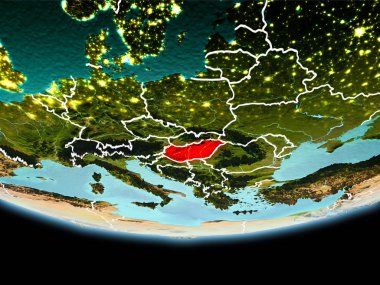 Macaristan kırmızı akşam