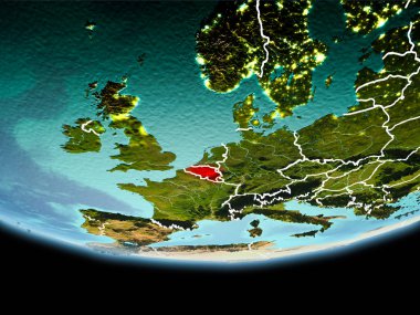 Kırmızı akşam Belçika