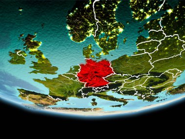 Kırmızı akşam Almanya'da