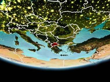 Kırmızı akşam Makedonya