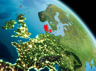 Danimarka dünya üzerindeki sabah