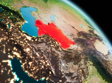 Türkmenistan dünya üzerindeki sabah