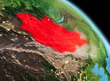 Moğolistan dünya üzerindeki sabah