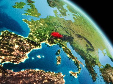 İsviçre dünya üzerindeki sabah