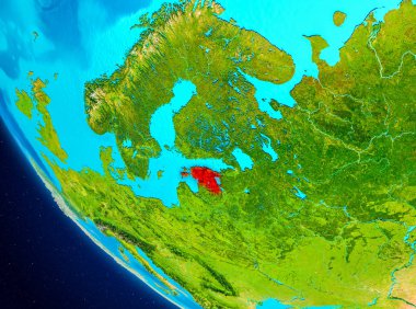 Estonya uzaydan dünya üzerine