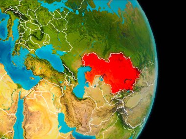 Kazakistan dünya üzerindeki