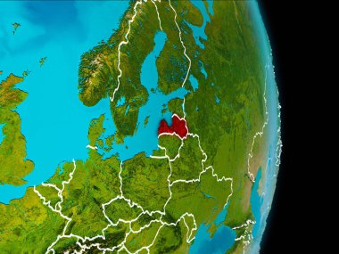 Letonya yeryüzünde