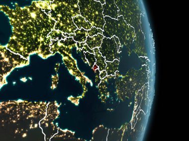 Karadağ yörünge görünümü geceleri