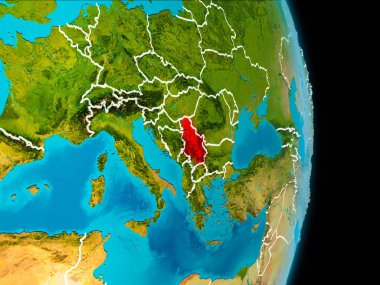 Sırbistan yeryüzünde