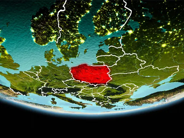 Polonya kırmızı akşam