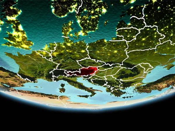 Kırmızı akşam Avusturya