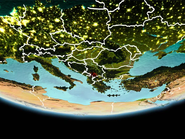 Kosova kırmızı akşam