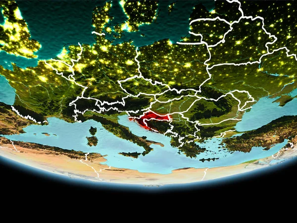 Kırmızı akşam Hırvatistan