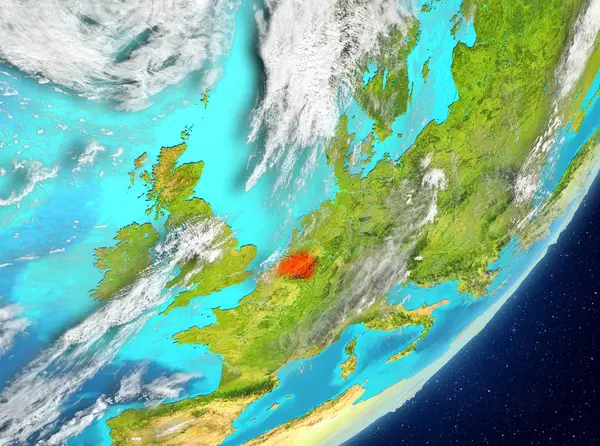 Belçika uzaydan — Stok fotoğraf