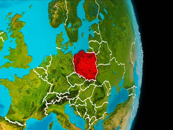 Polsko na zemi — Stock fotografie