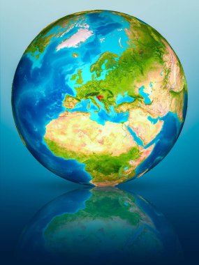 Yansıtıcı yüzeyi yeryüzünde Hırvatistan