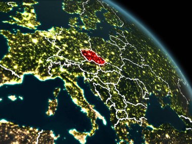 Çek Cumhuriyeti kırmızı gece