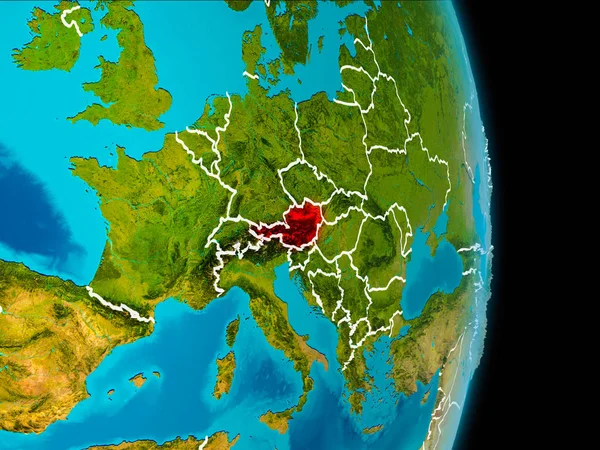 地球上オーストリア — ストック写真