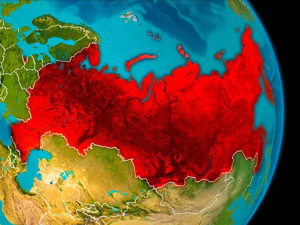 지구에 러시아 — 스톡 사진