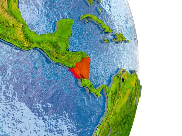 尼加拉瓜在现实地球上 — 图库照片