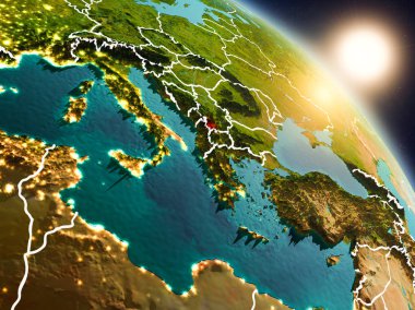 Gündoğumu sırasında alan--dan Kosovo