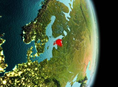 Sabah yörüngeden Estonya'da