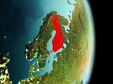 Sabah yörüngeden Finlandiya'da